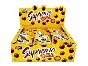 Chocolate Supreme Ball Ao Leite 50g dispaly c/15 - Dum Dum