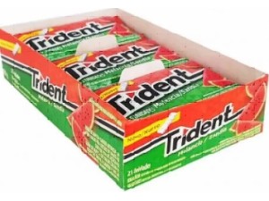 Goma de Mascar Trident Melancia c/21 - Adams